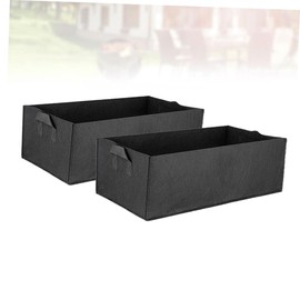 MERRYHAPY Gallon Growth Bag 2 Pack Square Planting Bags for Strawberries Root Control Lightweight and Durable for Vegetable Garden