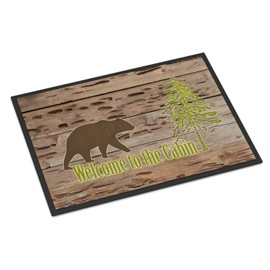 Caroline's Treasures SB3081JMAT Welcome to The Cabin Door Mat, Indoor Rug or Outdoor Welcome Mat 24x36 Doormat, 24H X 36W, Multicolor