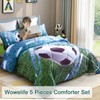 Wowelife Soccer Bedding Set Full Size, 5 Pieces Soccer Comforter