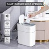 Joybos Bathroom Trash Can with Lid, Automatic Bagging Garbage Can,