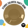 Gold 12 Oz Plastic Bowls Disposable Party Bowls - Gold