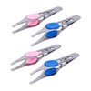 IWOWHERO 4pcs Eyebrow Clamps Creative Eyebrow Tweezers for Precise Hair