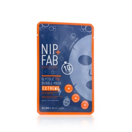 Nip + Fab Glycolic Acid Fix Extreme | Blister Mask | 2% Glycolic Acid | Hyaluronic Acid | Charcoal | Exfoliating Mask | 23g