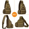 HUNTVP Tactical Military Chest Bag Molle Crossbody Shoulder Sling Pack
