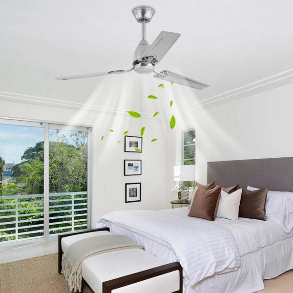 52'' Ceiling Fan with Remote Control 6 Speed Indoor Modern