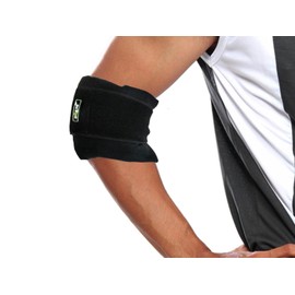 Oqard Sleeve Gel Pack Compression for Elbow, Back, Knee, Neck, Knee - Black, Pack of 1