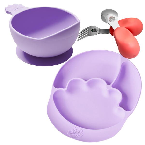 Nana's Manners Toddler Tabletop Collection - Pink and Purple -