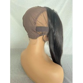 MEODI 5x5 HD Lace Closure With The Cap On, Straight Human Hair HD Closure,Real Ultra Thin Swiss HD 0.1mm 5x5 Skinlike Lace With Bleached Knots, Virgin hair Closure With The Cap On 16 Inch