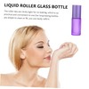 PACKOVE 6Pcs Portable Frosted Glass Roller Bottles Refillable Perfume Containers