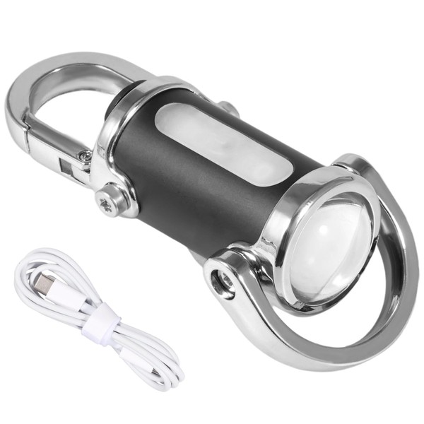 Mini Keychain Flashlight 1200 Lumens Super Bright LED Torch USB