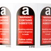 Caledonia Signs 59765 Contains Asbestos ,White,100 S/A Label, 27 mm