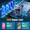 Multifunctional car FM transmitter with ambient light, BASS hands-free car