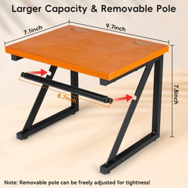 Label Holder for Rolls and Fan-Fold Labels, Shipping Label Roll Holder for Thermal Printer, Desktop Label Printer Accessory for Home, Office, Small Business