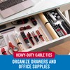 VELCRO Brand Heavy Duty Cable Ties Reusable | 60Pc Bulk