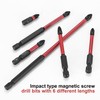 6 Pcs Magnetic Screwdriver Bit Sets, Phillips PH2 Anti-Slip and
