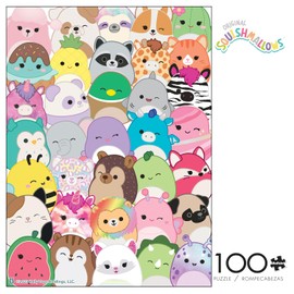 Buffalo Games Buffalo Games - Squishmallow - Squishmallows - Buddies - 100 Piece Jigsaw Puzzle for Families -Challenging Puzzle Perfect for Game Nights - Finished Size is 15.00 x 11.00