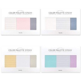 Monolike Color Palette Stiki Plan 300 A Set 4p - 50 Sheets Per Design Sticky Notes