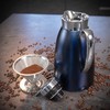 Cilio Venezia Stainless Steel Insulated Beverage Server with Tempered Glass