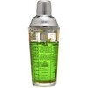 14 oz Recipe Glass Cocktail Shaker With Strainer Top -