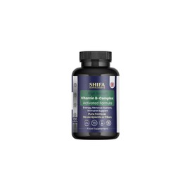 Activated B-Complex + L-Serine, N-Acetyl L-Cysteine Advanced Formula 120 Vegan Tiny Capsules, Metabolically Active B Vitamins - Pure Formula, No Additives and Fillers