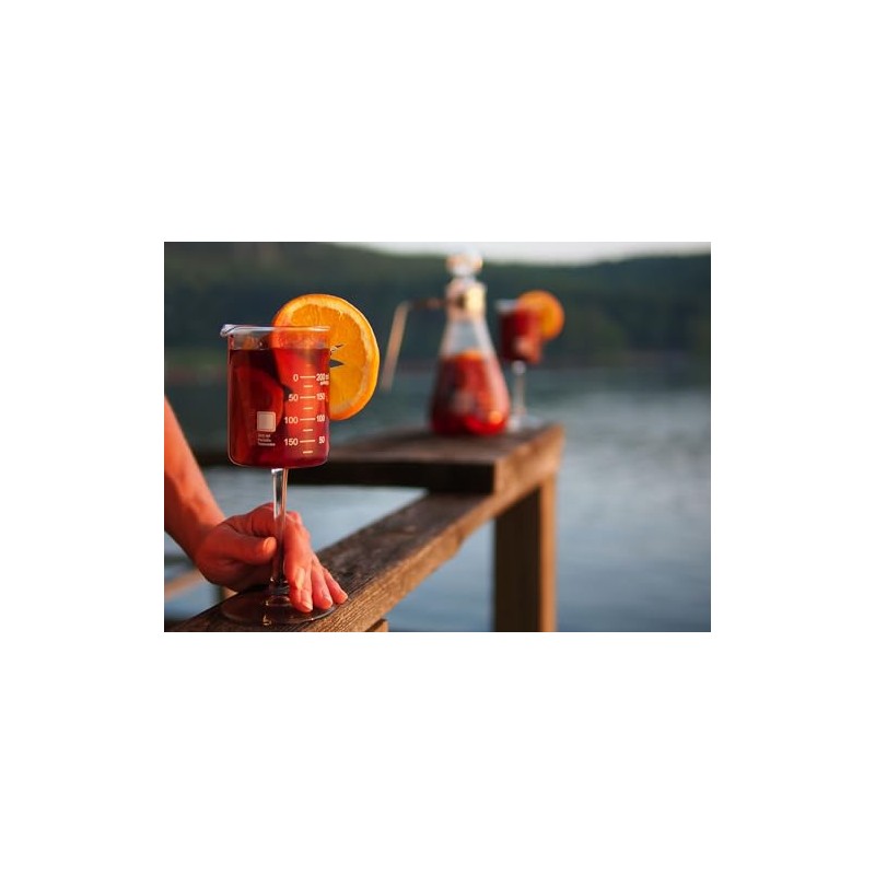 Periodic Tableware Laboratory Beaker Wine Glasses (Set of 4)