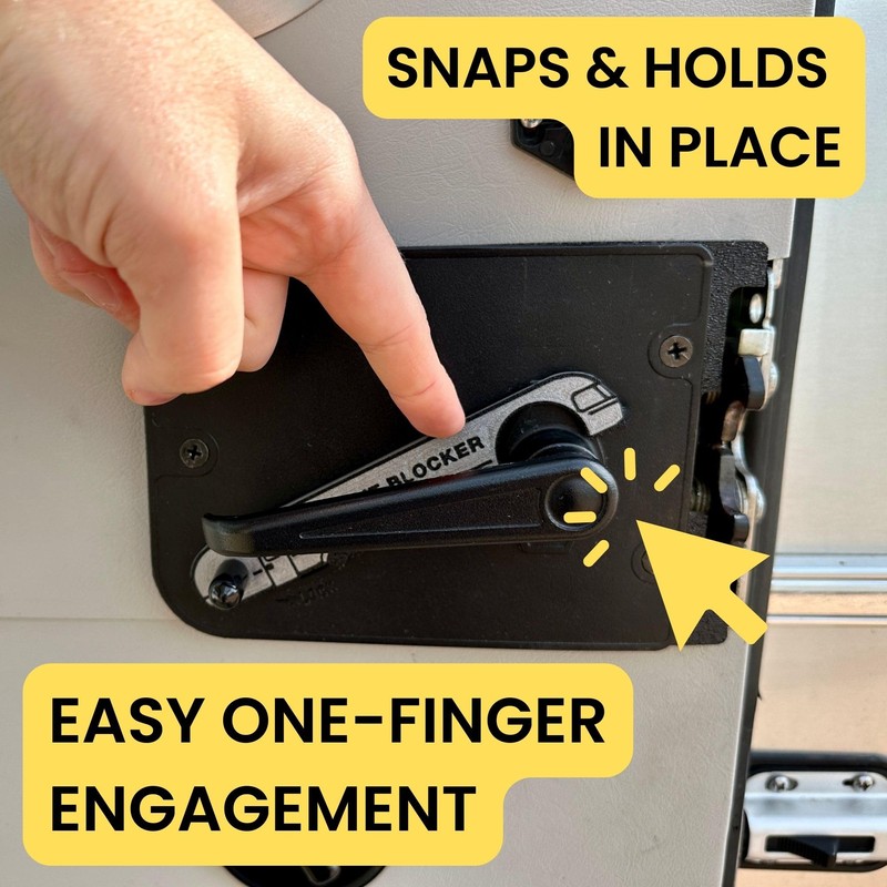 Lock Out Blocker for Airstream Travel Trailer Slide Lock, Prevent