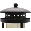 Grave Lantern with Columns 21 cm (Black)