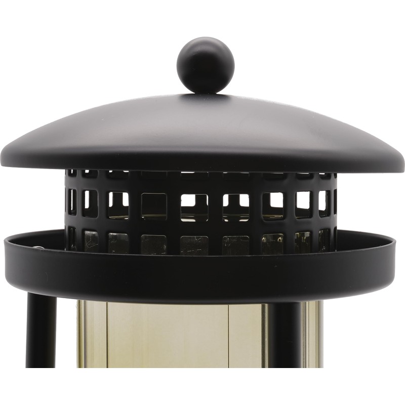 Grave Lantern with Columns 21 cm (Black)