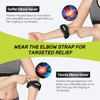 Rakiie Elbow Brace 2 Pack-Climate Pledge Friendly, Tennis Elbow Brace
