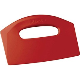 Remco 69604 Red Polypropylene Stiff Bench Scraper, Injection Molded Blade, 5" L x 8.5" W, 1 Piece