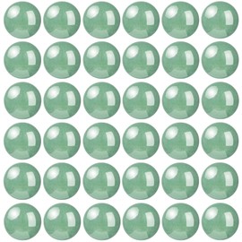 TOSCALINA 100 abalorio de piedra natural de 10 mm de aventurina verde, abalorio sueltas con cuerda elástica para pulseras, collares, joyería