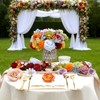 Artificial Flowers Combo Box Set, 38pcs Mix Flowers Dahlia Silk
