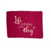 David Fussenegger Dog Blanket 'Life is Better' 70 x 90