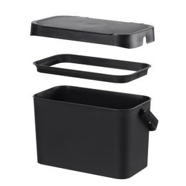 SmartStore Bioabfallbehälter 5 L | Schwarz | Küchenrecycling und Kompost | Eimer mit Griffen | Recycelter Kunststoff | 10 Jahre Garantie | L29 x B17 x H17 cm