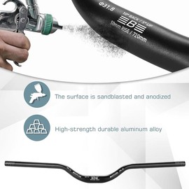 BUCKLOS Mountain Bike Handlebars 31.8mm - 30/50/90mm Rise MTB Aluminum Alloy Handlebar - 720/780mm Extra Long Bicycle Riser HandleBars for E-Bike Folding Bike Downhill Racing. - Style: 720mm-50mm