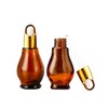 8 Pack 1oz Glass Dropper Bottles 30ml Amber Gourd Shaped
