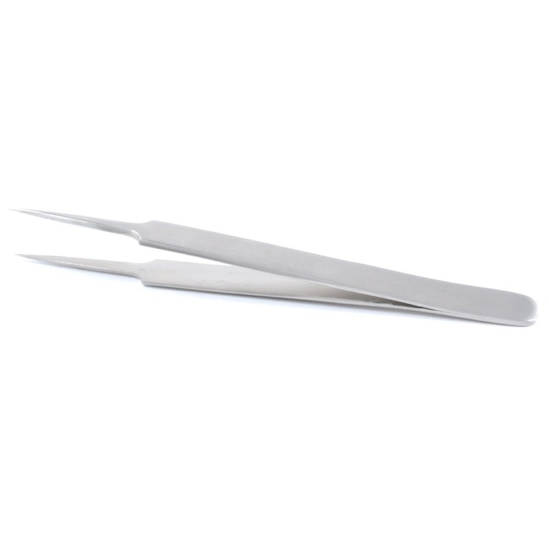blueINOX Watchmaker's Tweezers with Fine Point, Stainless Steel