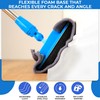 Baseboard Cleaner Tool with Handle - Wall Mop Cleaner with