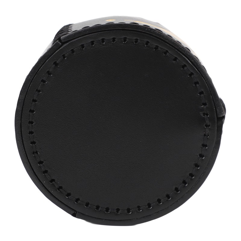 Cigar Ashtray Tabletop Round Stainless Steel Ash Tray PU Leather