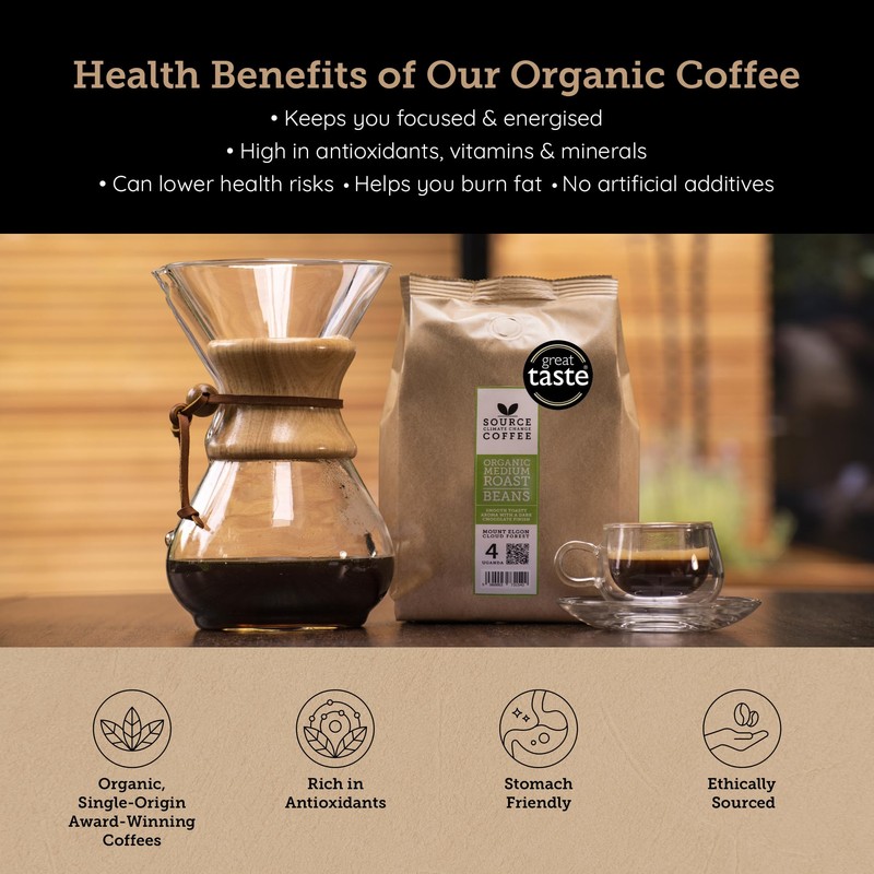 Source Climate Change Coffee Award Winning Organic Medium Roast Uganda