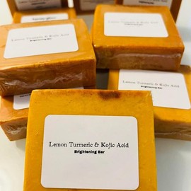 Lemon Turmeric and Kojic AcidBrighetning Soap, Dark SpotRemover Body Care Body Wash Acne Radiant Comfort Cleansing Cleanser Lavender Skin Repair Skin Care Body Care Body Wash - Specification: oval