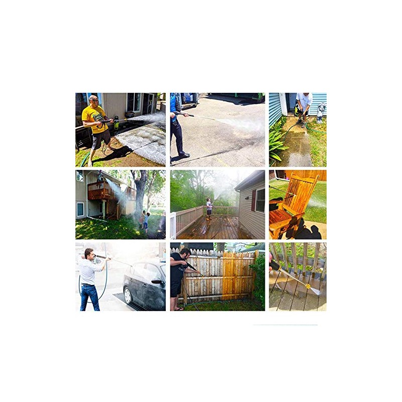 17 cm 3600PSI Pressure Washer Wand Extension Angle Quick Connect