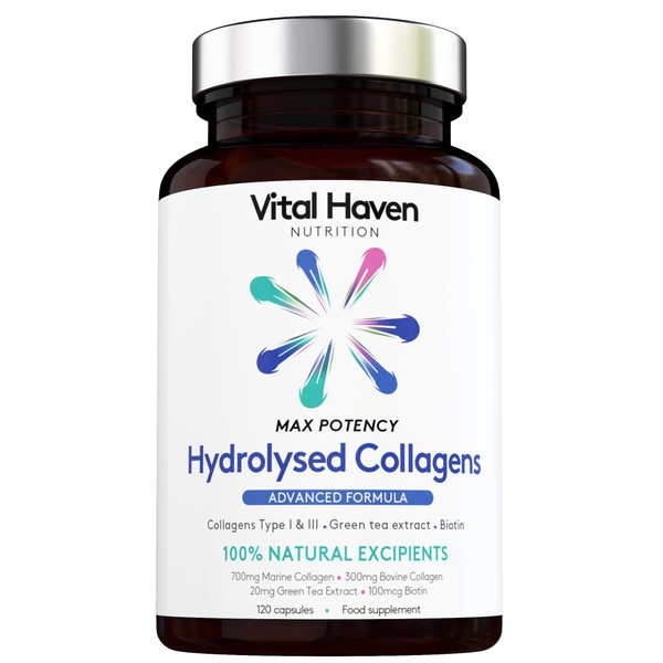 Vital Haven Advanced Collagen Complex - Hydrolised Marine Collagen (Type