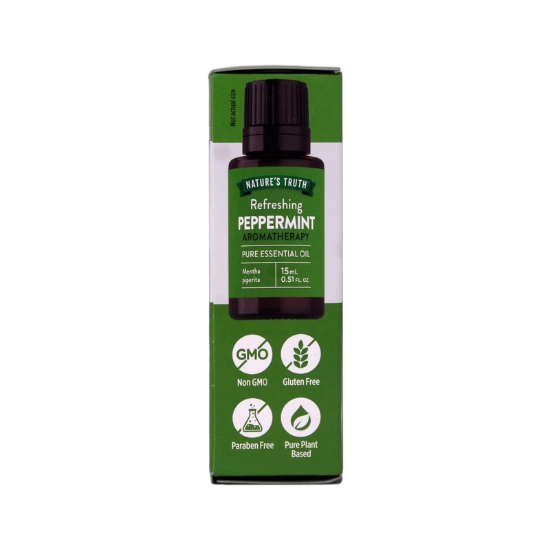 Nature's Truth Peppermint Essential Oil for Diffusers and Aromatherapy, 0.51