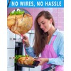 2025 Upgraded Wireless Smart Meat Thermometer with Bluetooth, Esptia Meat