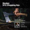 Fiskars Norden N10 Chopping Axe with Recycled Leather Sheath (17