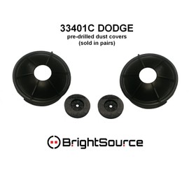 BrightSource Dodge/Ram Headlight Dust Caps, fits 2013-18 models (non projector)