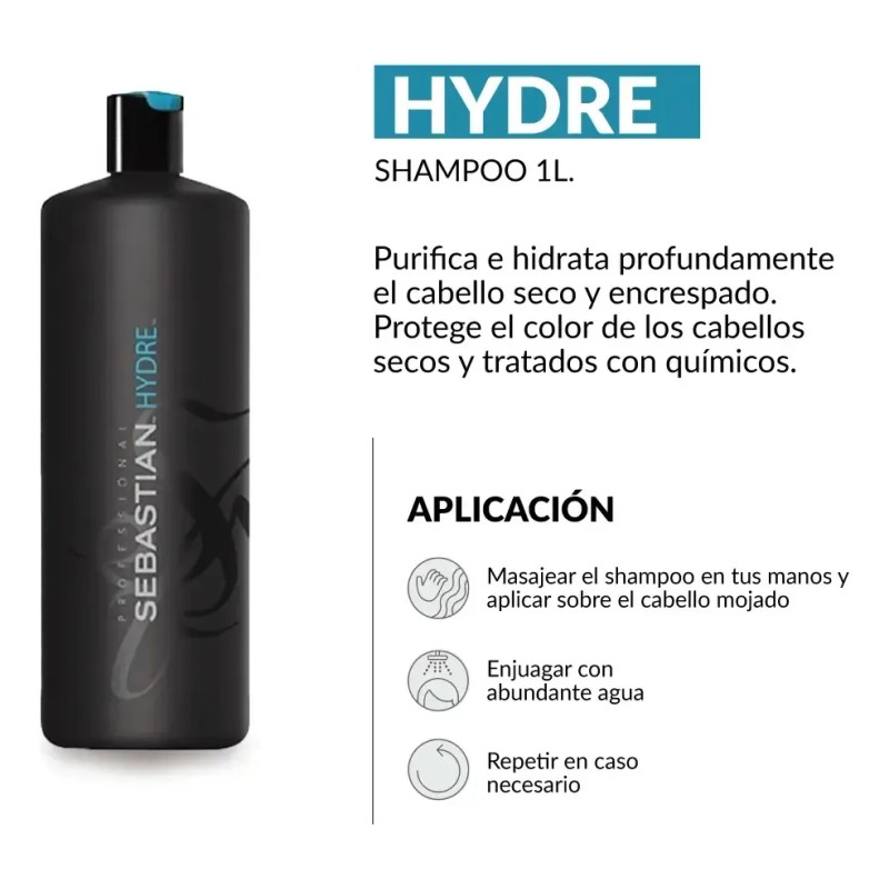 Shampoo Para Cabello Sebastian Profesional Hydre 1 Lt