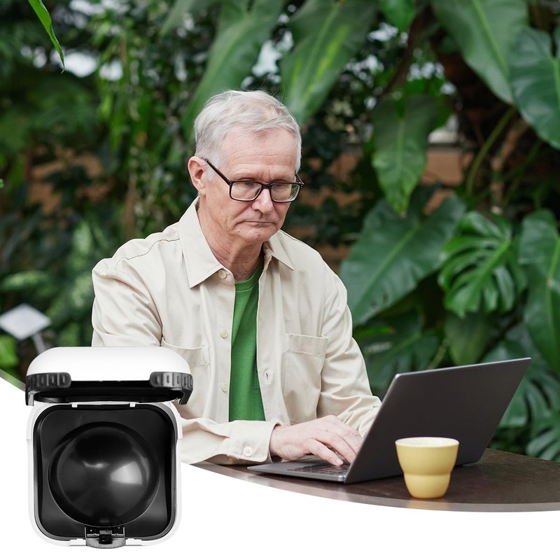 GLADFRESIT Hearing Aid Case Portable Compact Sturdy Box Waterproof Drop