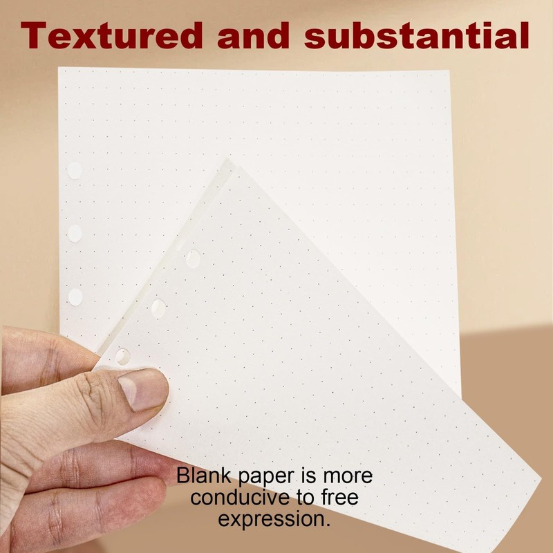 KINETOX Pack of 2 Ring Binder A6 Refillable 120 Sheets